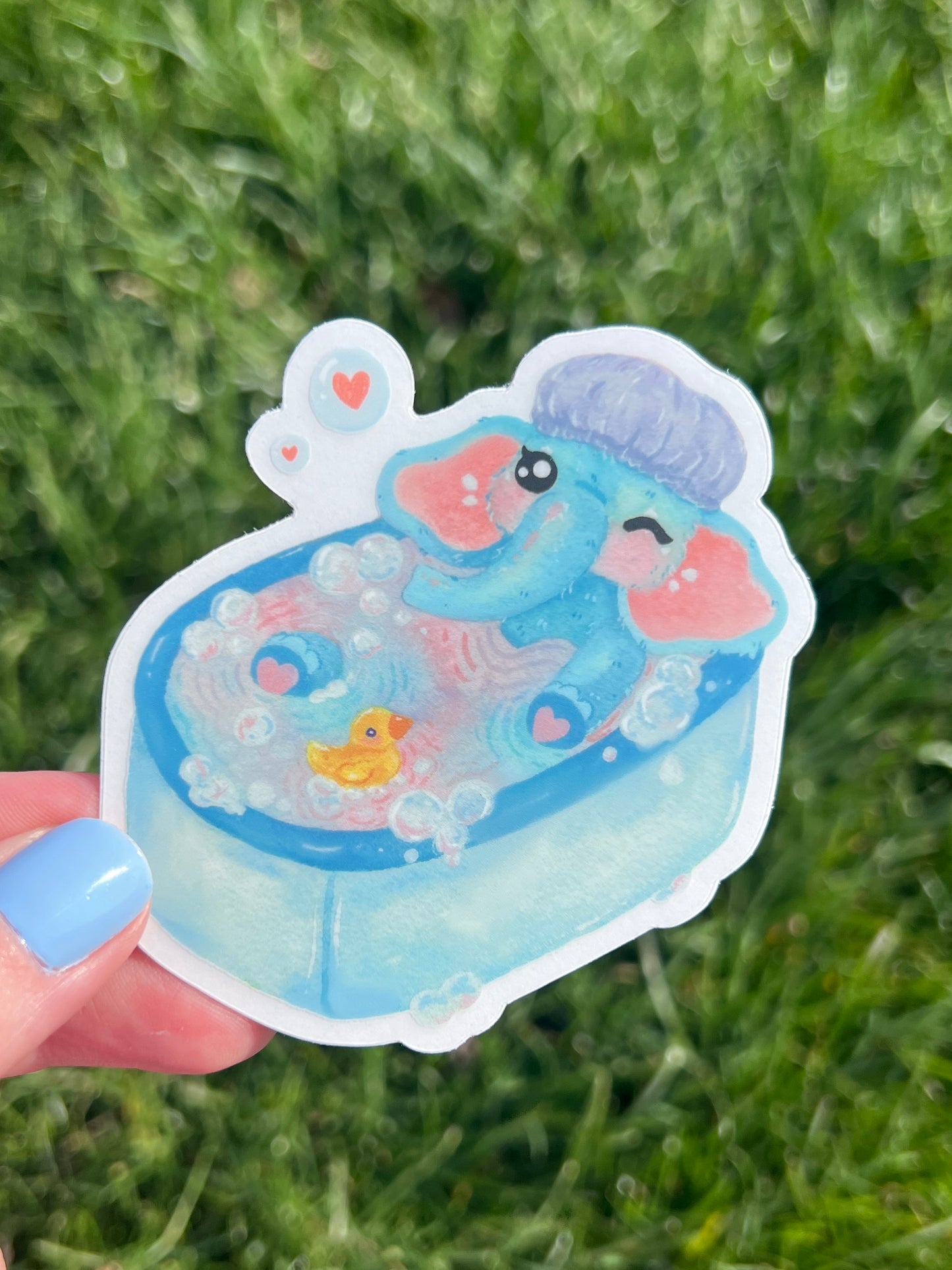 BubbleBath Clear Sticker