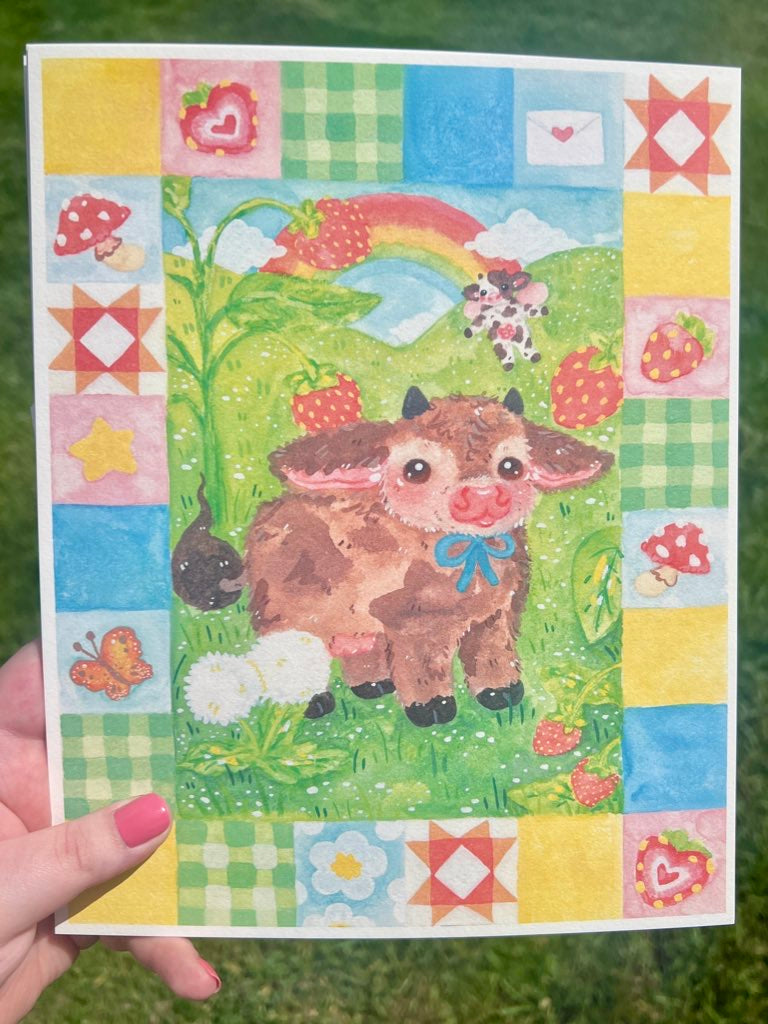 Strawberry Quilt Cotton Print