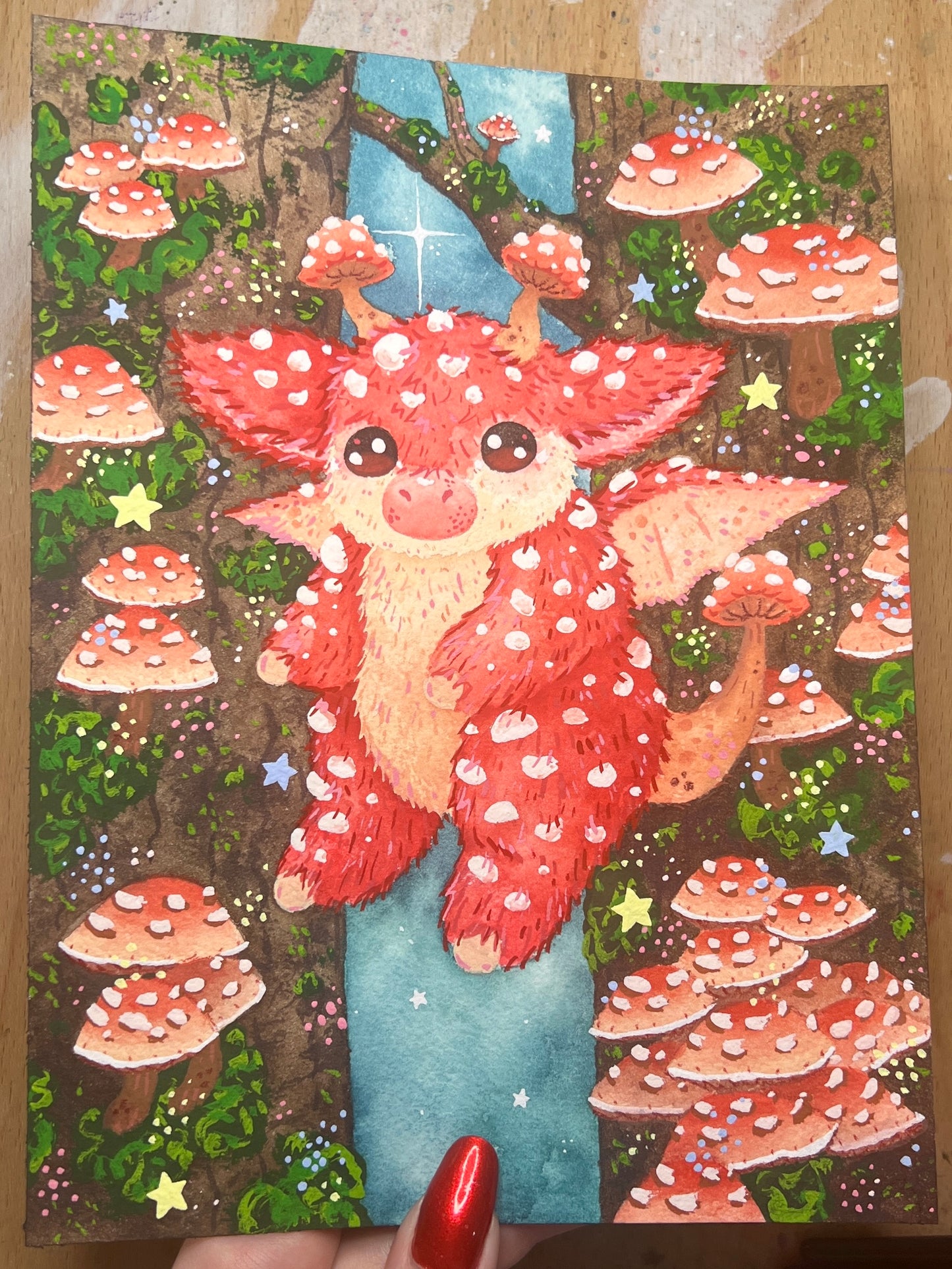 Mushroom Dragon Painting