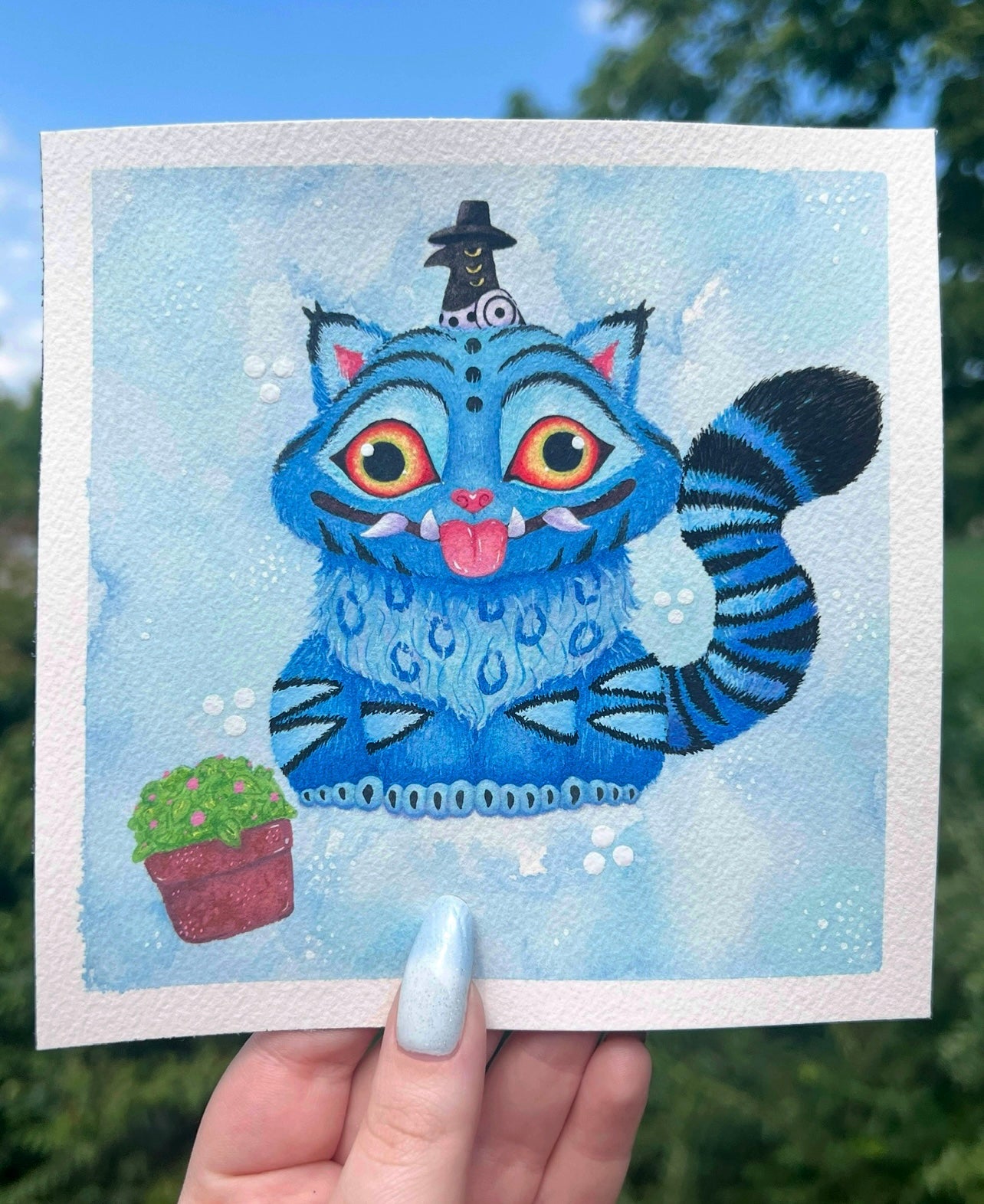 Derpy Tiger and Bird Painting