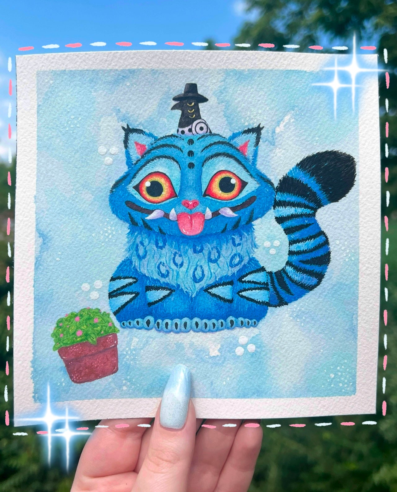 Derpy Tiger and Bird Painting