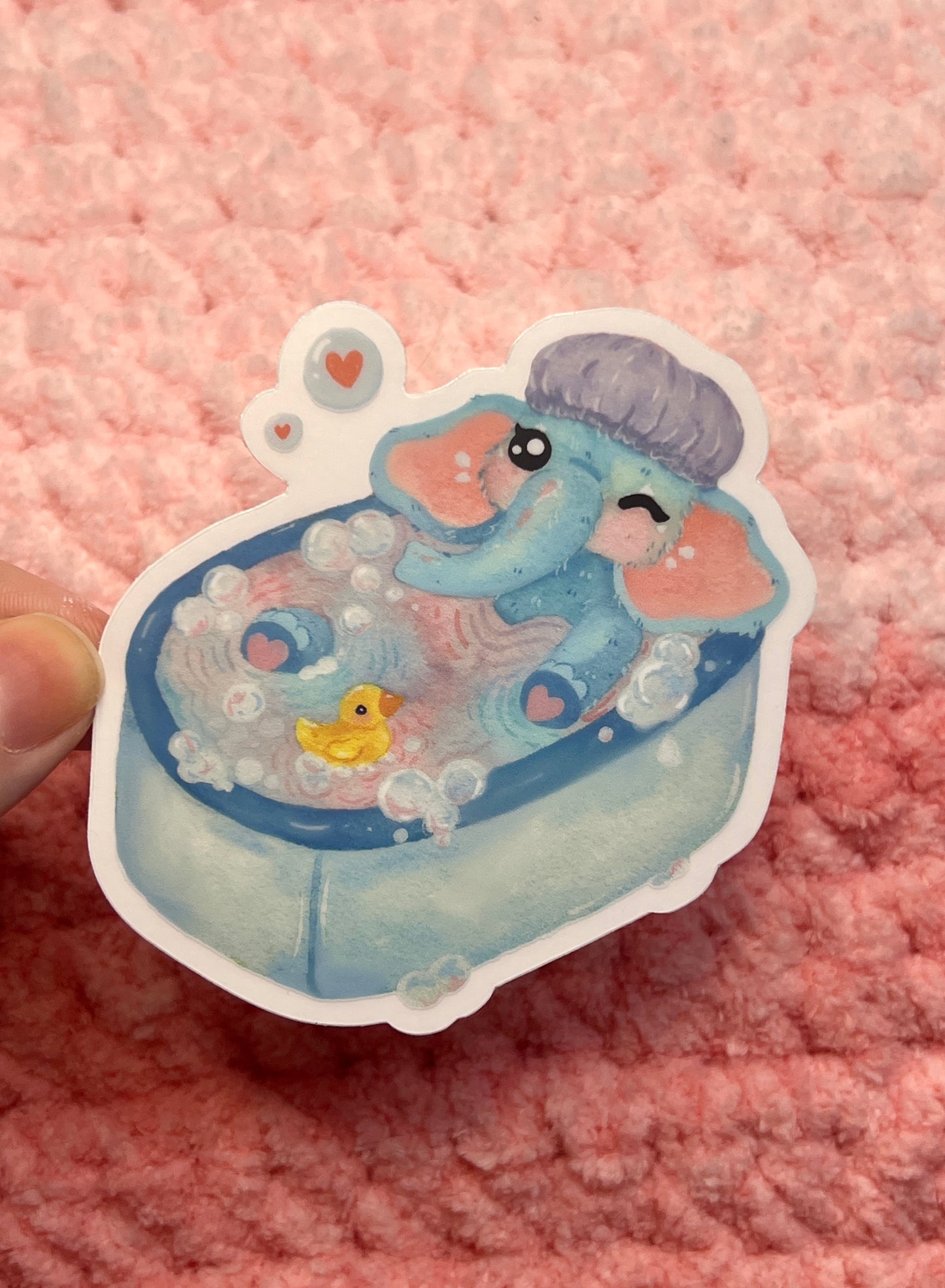 BubbleBath Clear Sticker