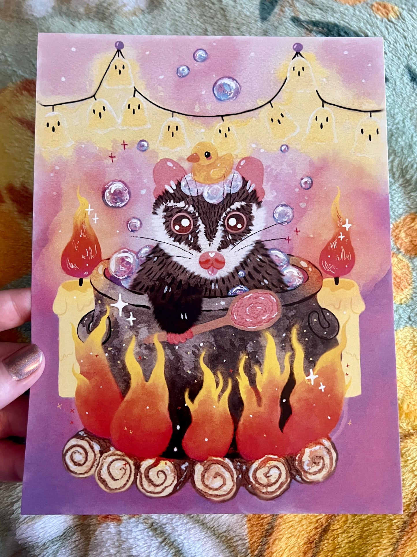 Spooky Cauldron Bath Print