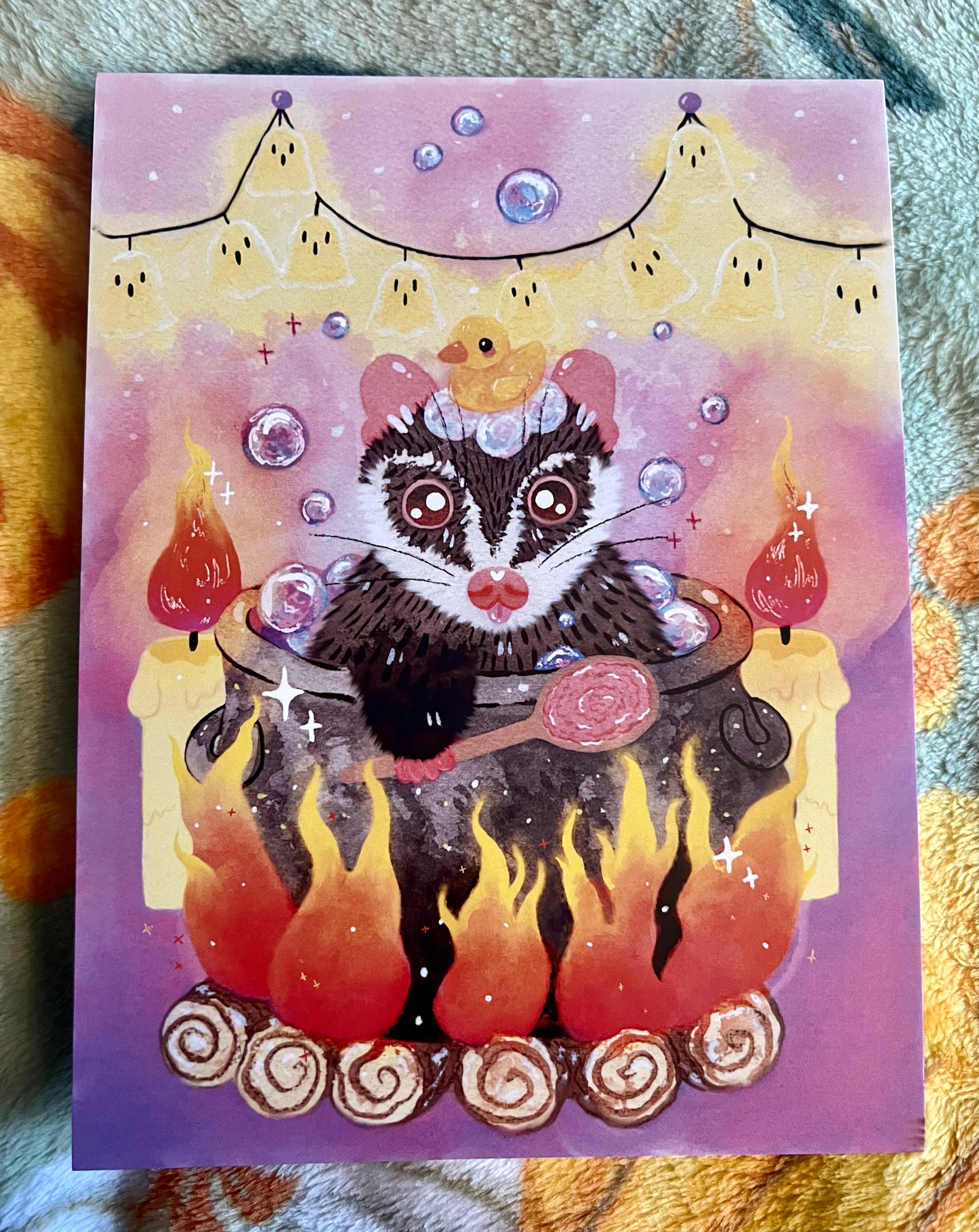 Spooky Cauldron Bath Print