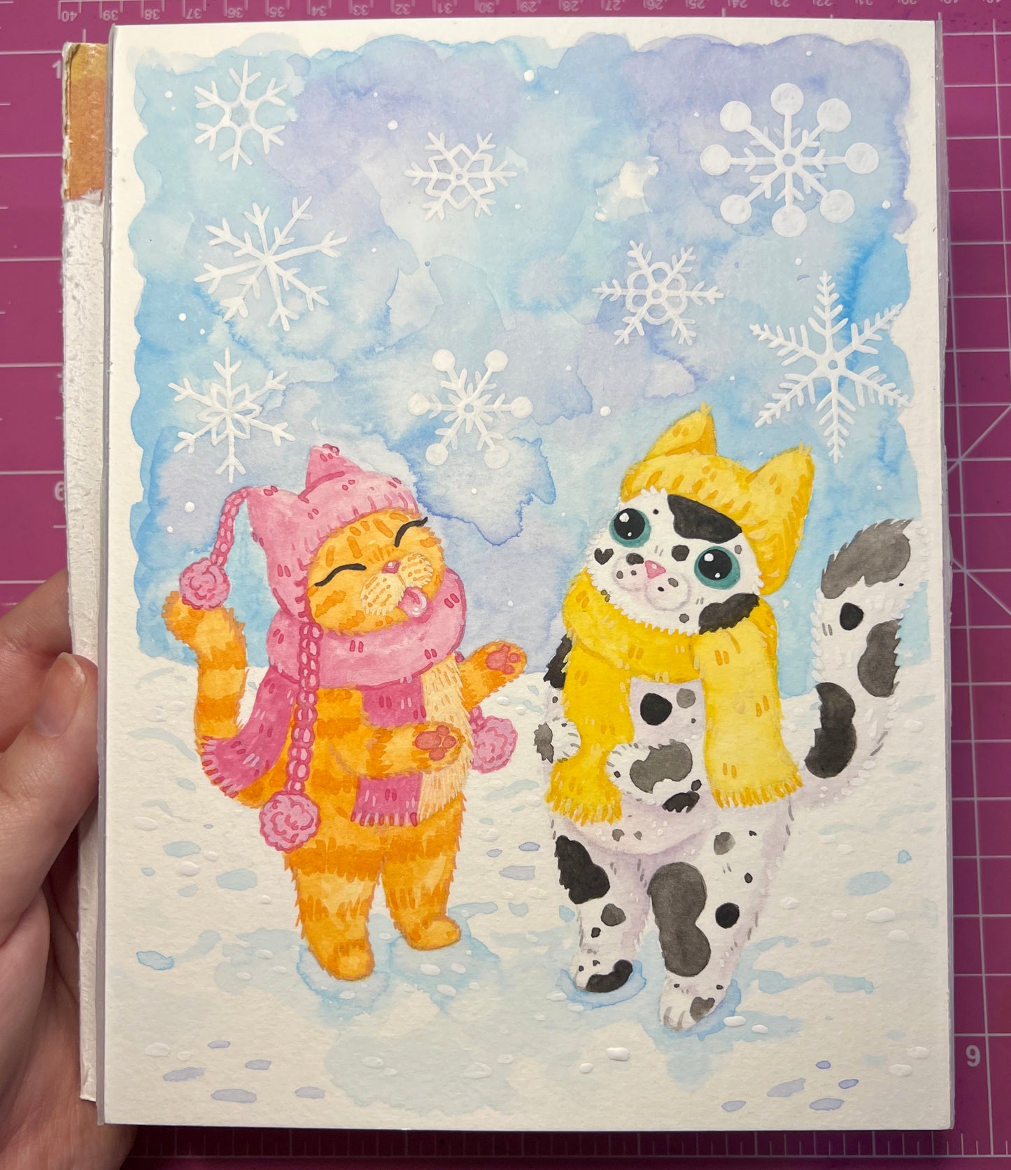 Snowflakes Painting