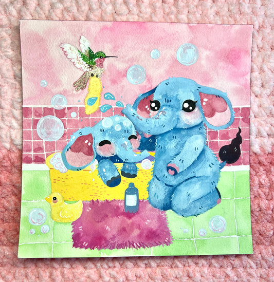 Mommy & Me BubbleBath Painting