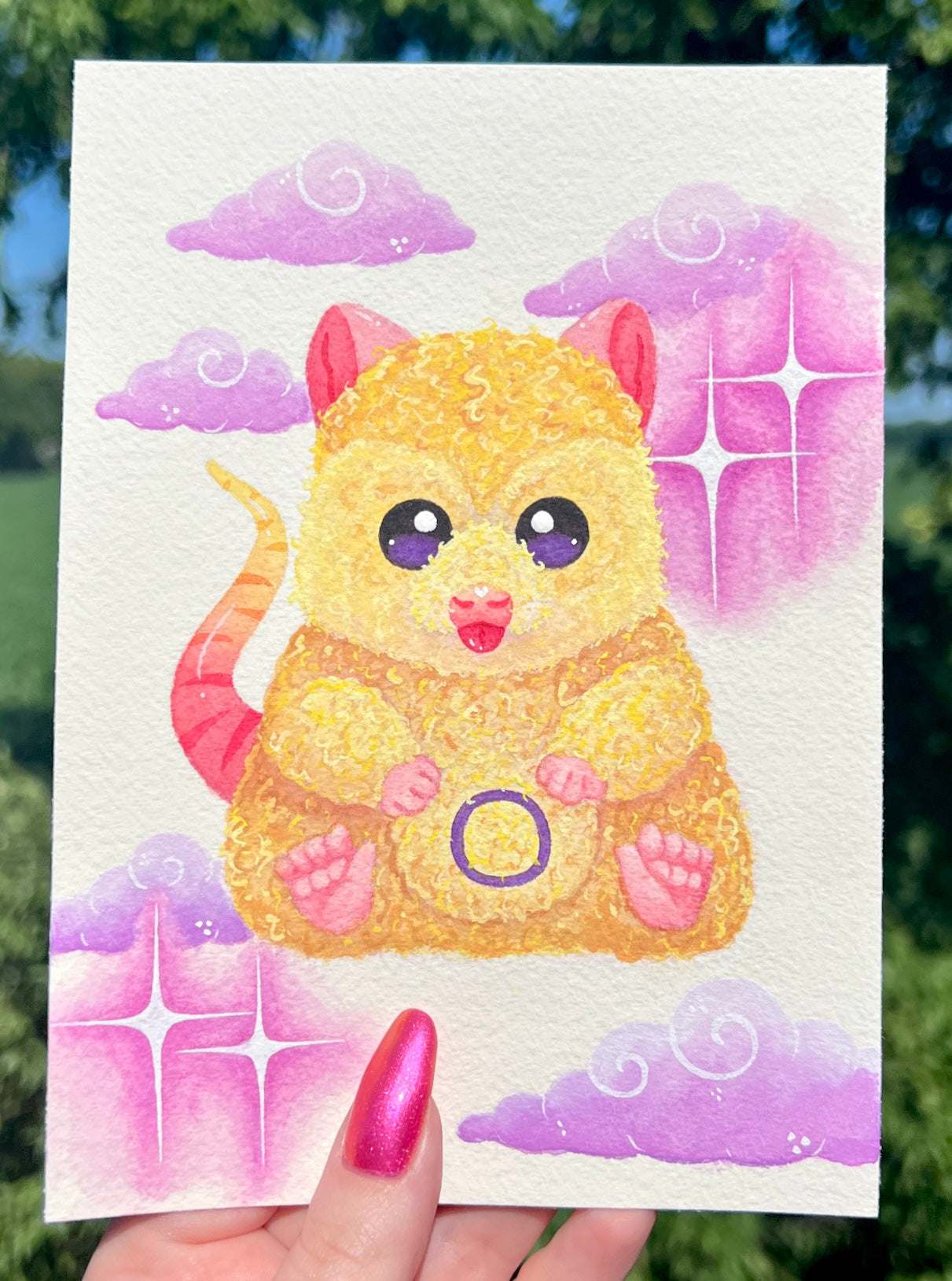 Intersex Possum Painting
