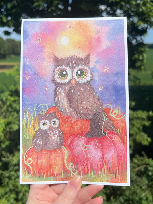 Owls Cotton Print