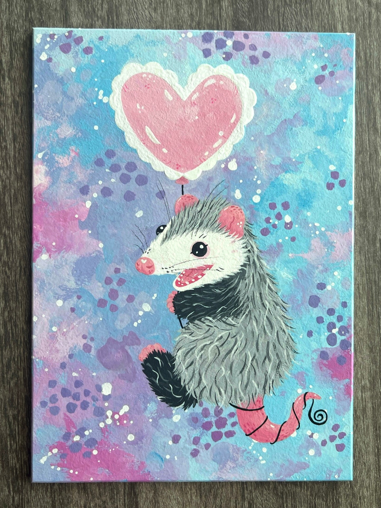 Valentine’s Possum Painting