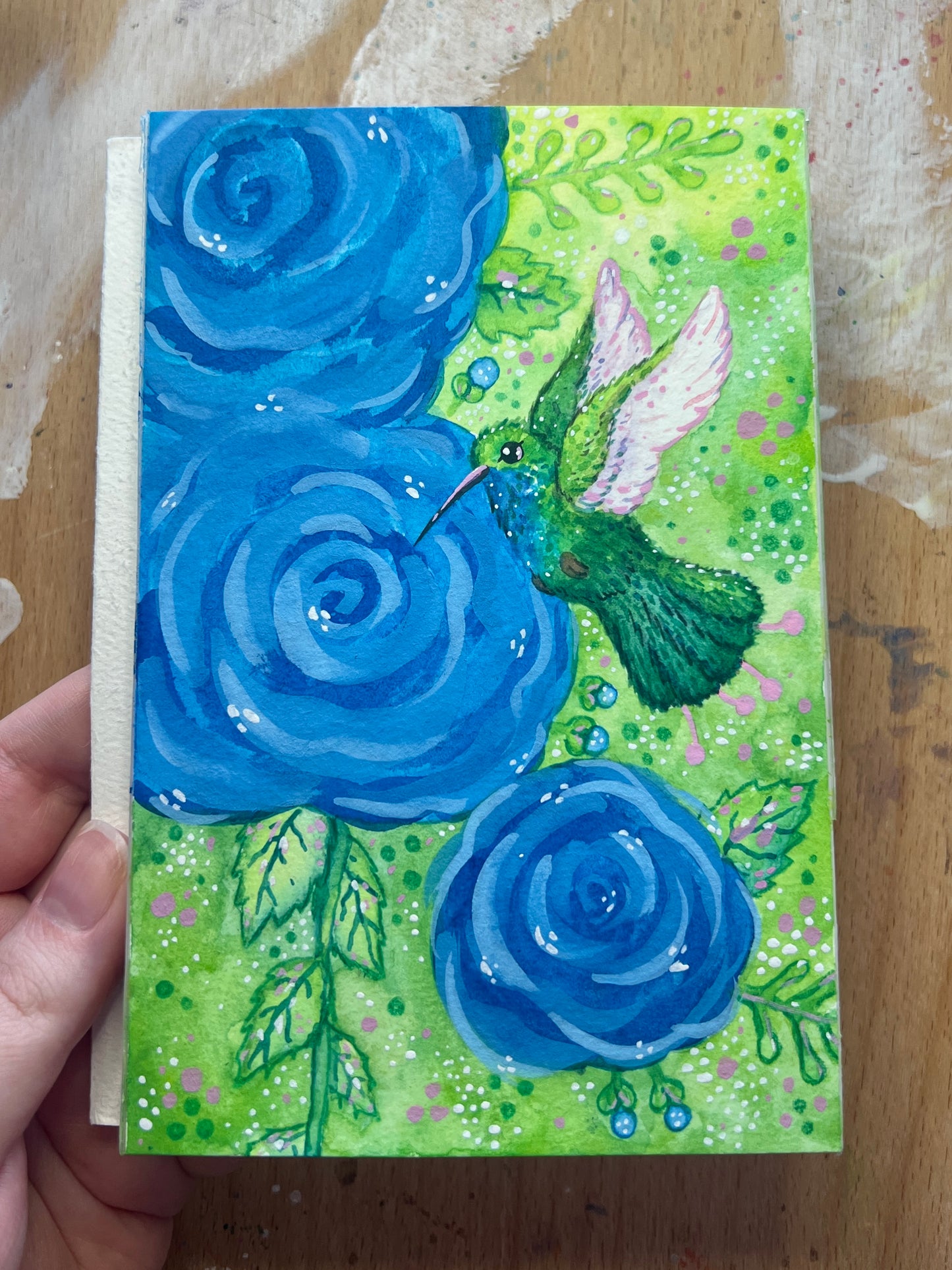 Blue Roses Painting