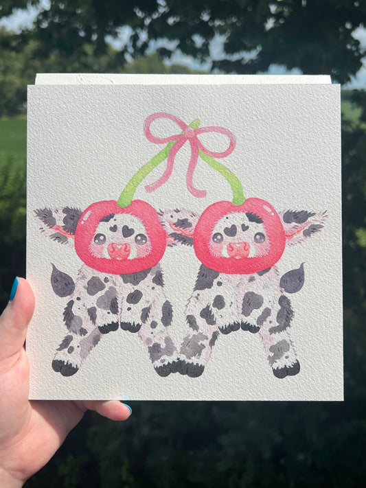 Cherry Cows 2024 Painting