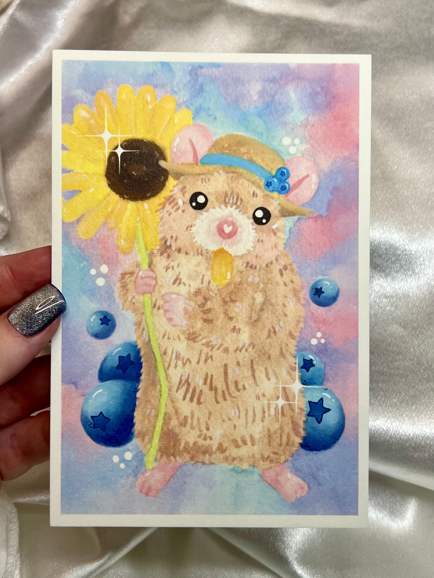 Cutie Hamster Cotton Print
