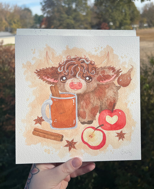 Apple Cider Moo Painting