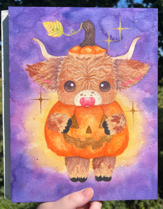 Pumpkin Moo Painting