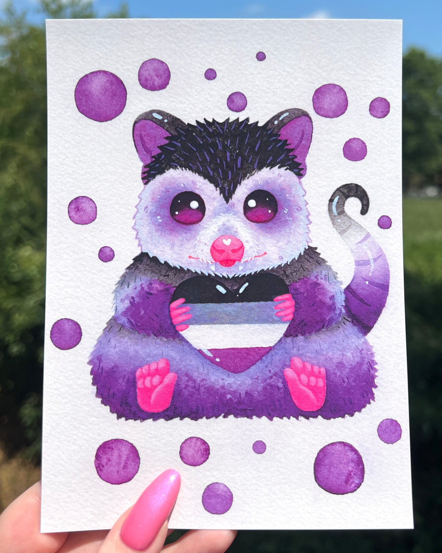 Asexual Possum Print