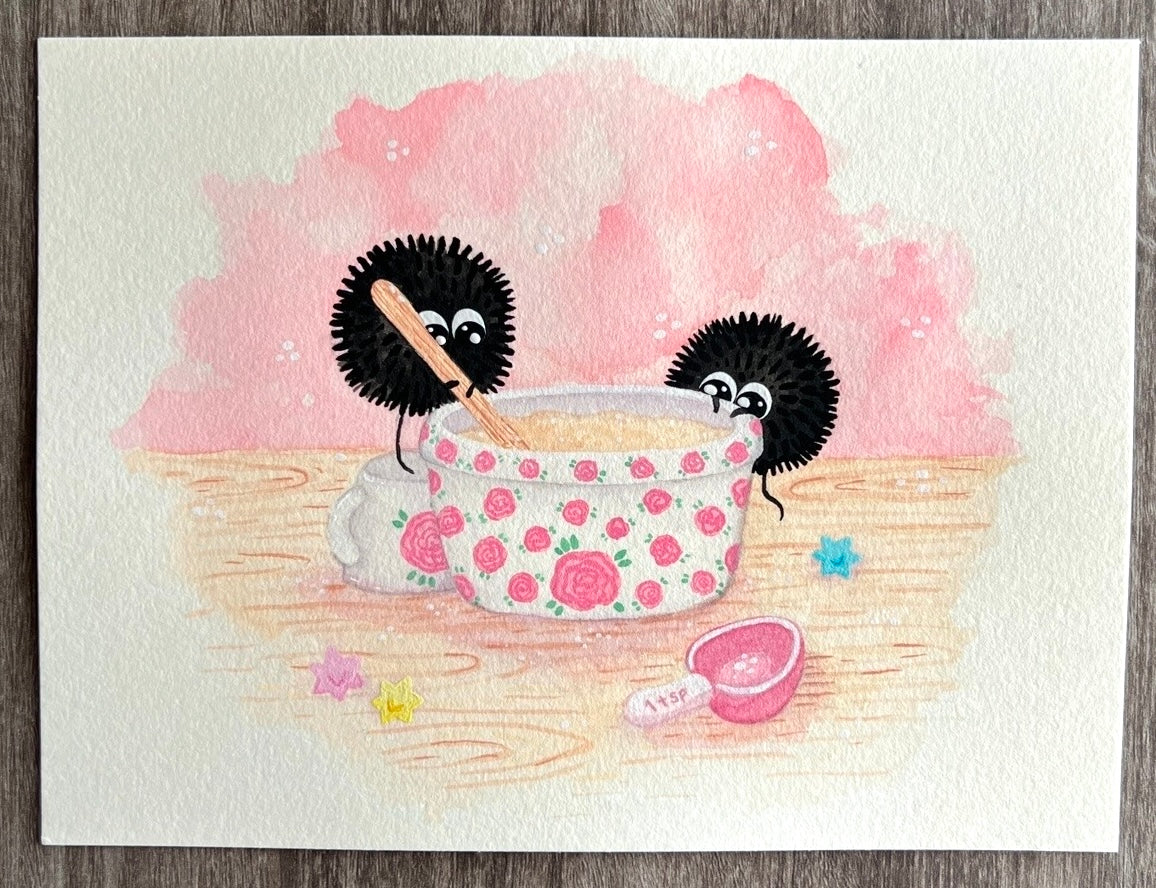 Valentine’s Baking Soot Sprites Painting