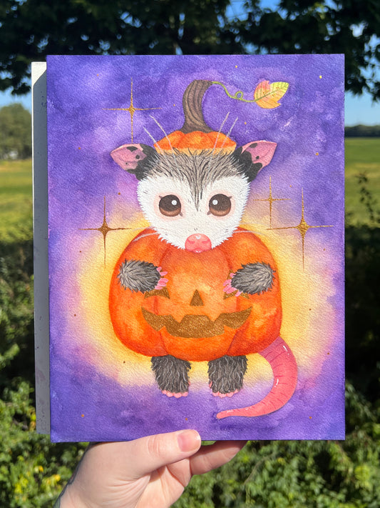 Pumpkin Possum Painting