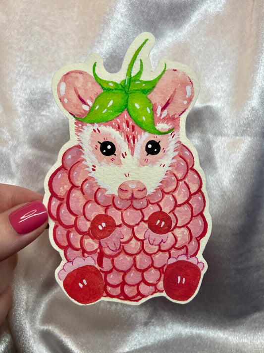 Raspberry Possum Painting Cutout