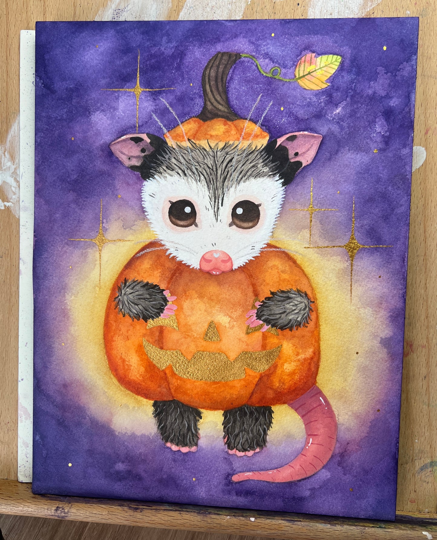 Pumpkin Possum Painting