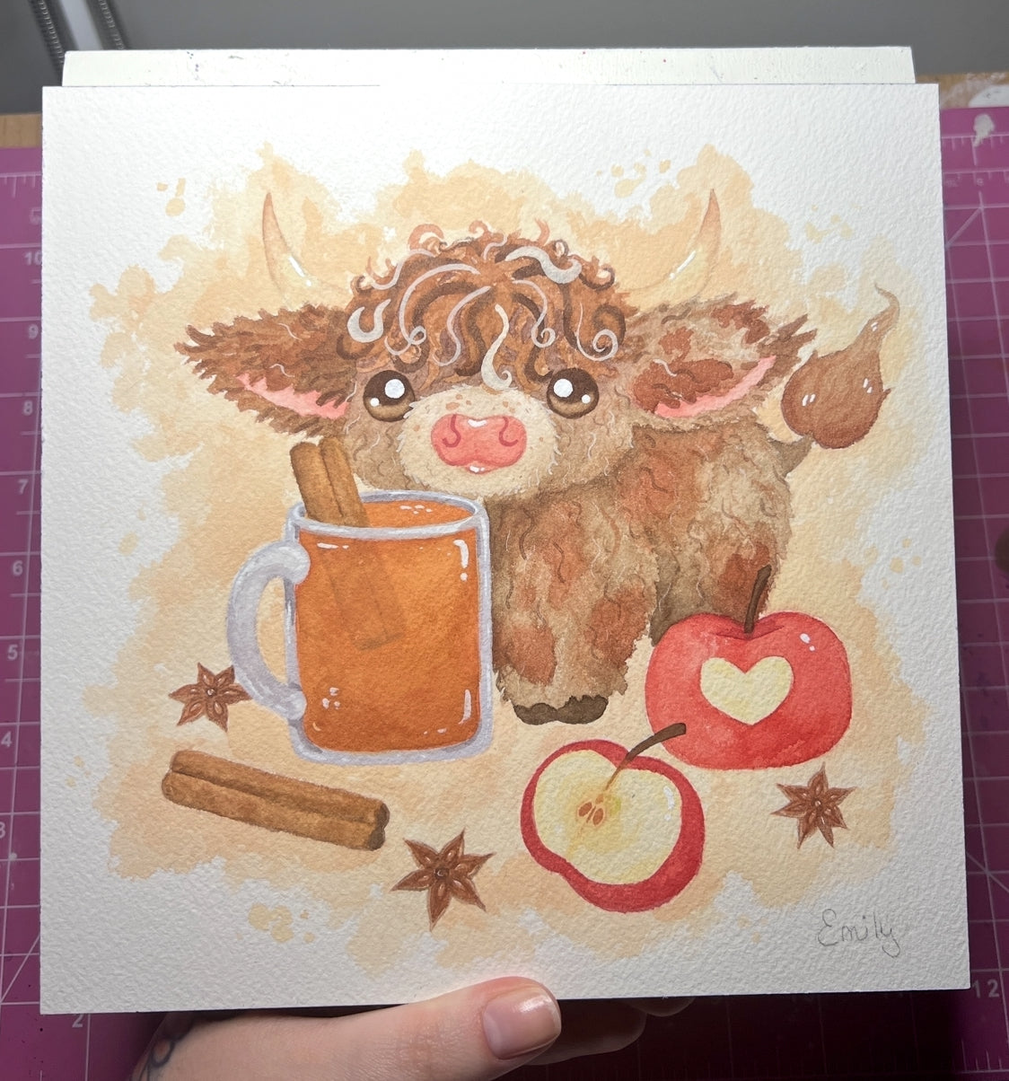 Apple Cider Moo Painting