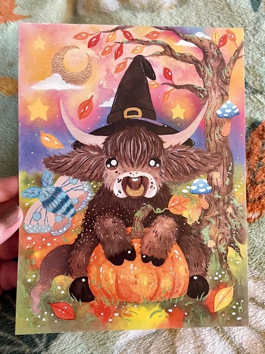 Witchy Moo Print