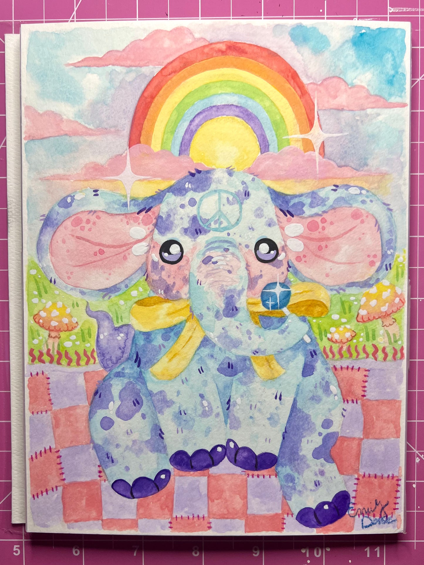 Bright Elephant Painting