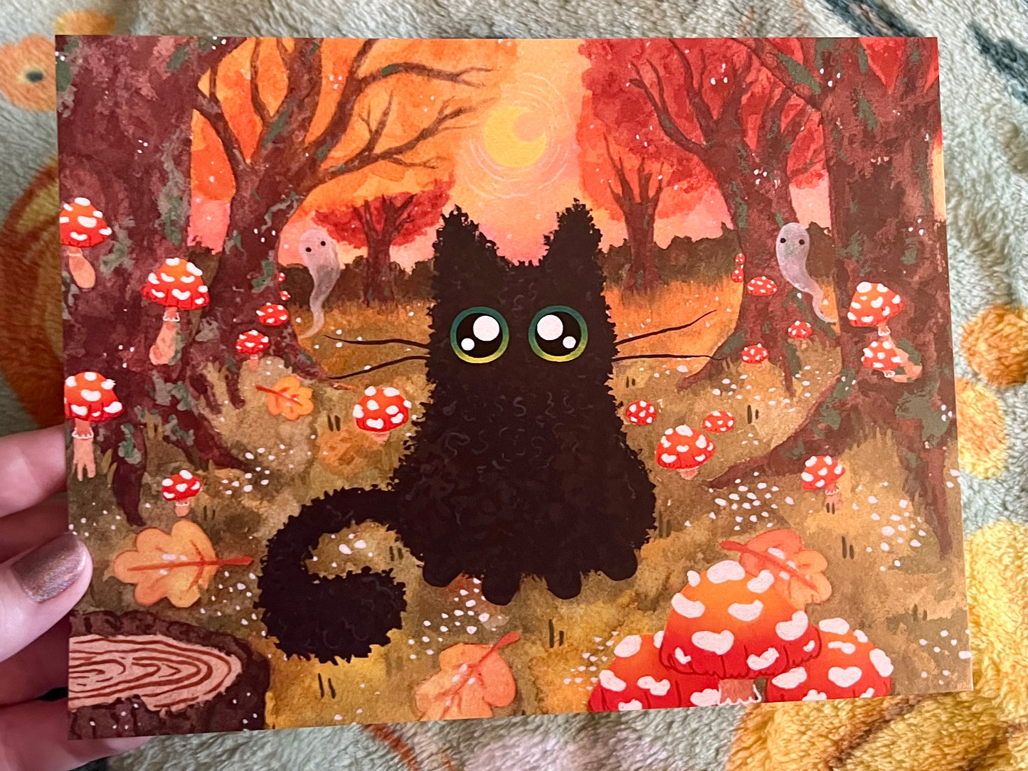 Autumn Kitty Print