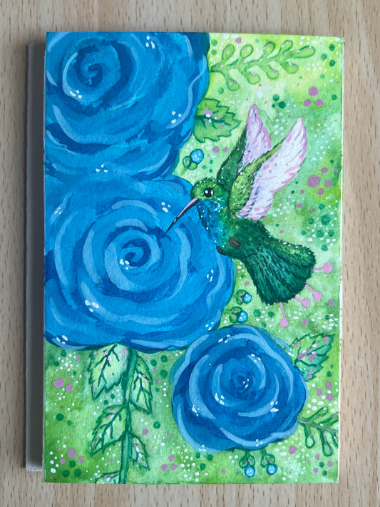 Blue Roses Painting