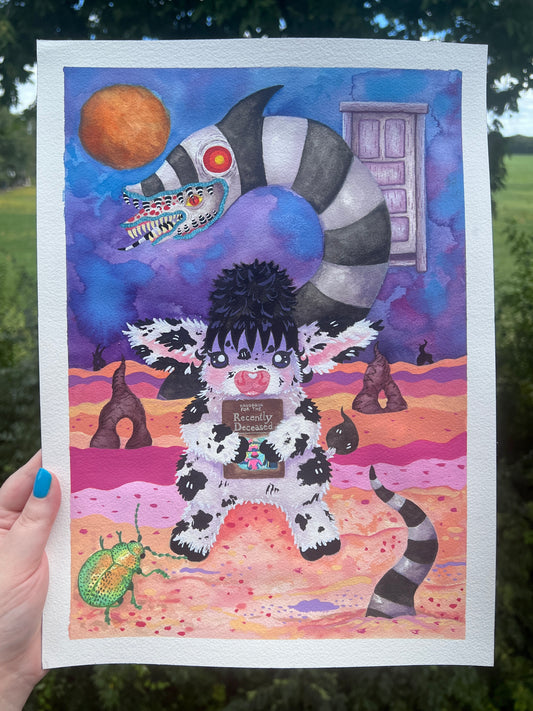 Beetlejuice Moo Painting