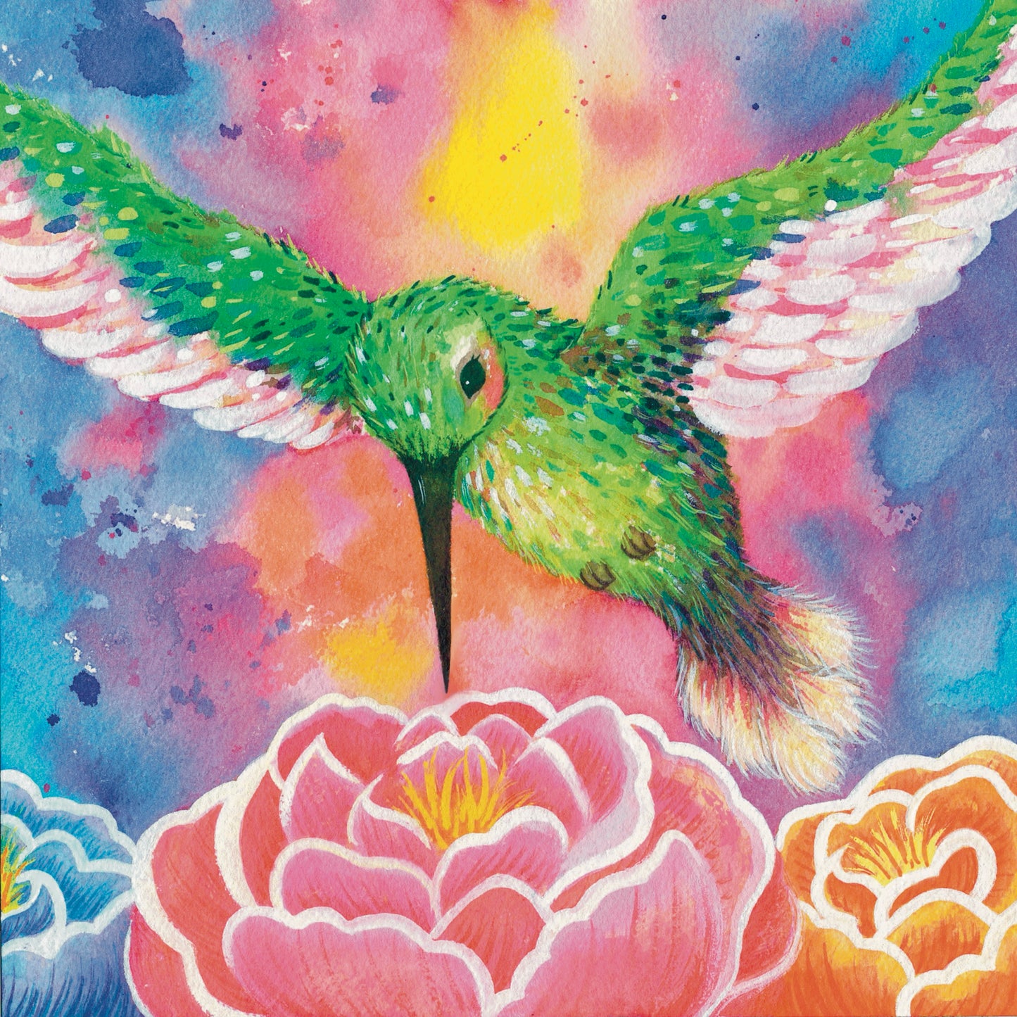 Hummingbird Cotton Print