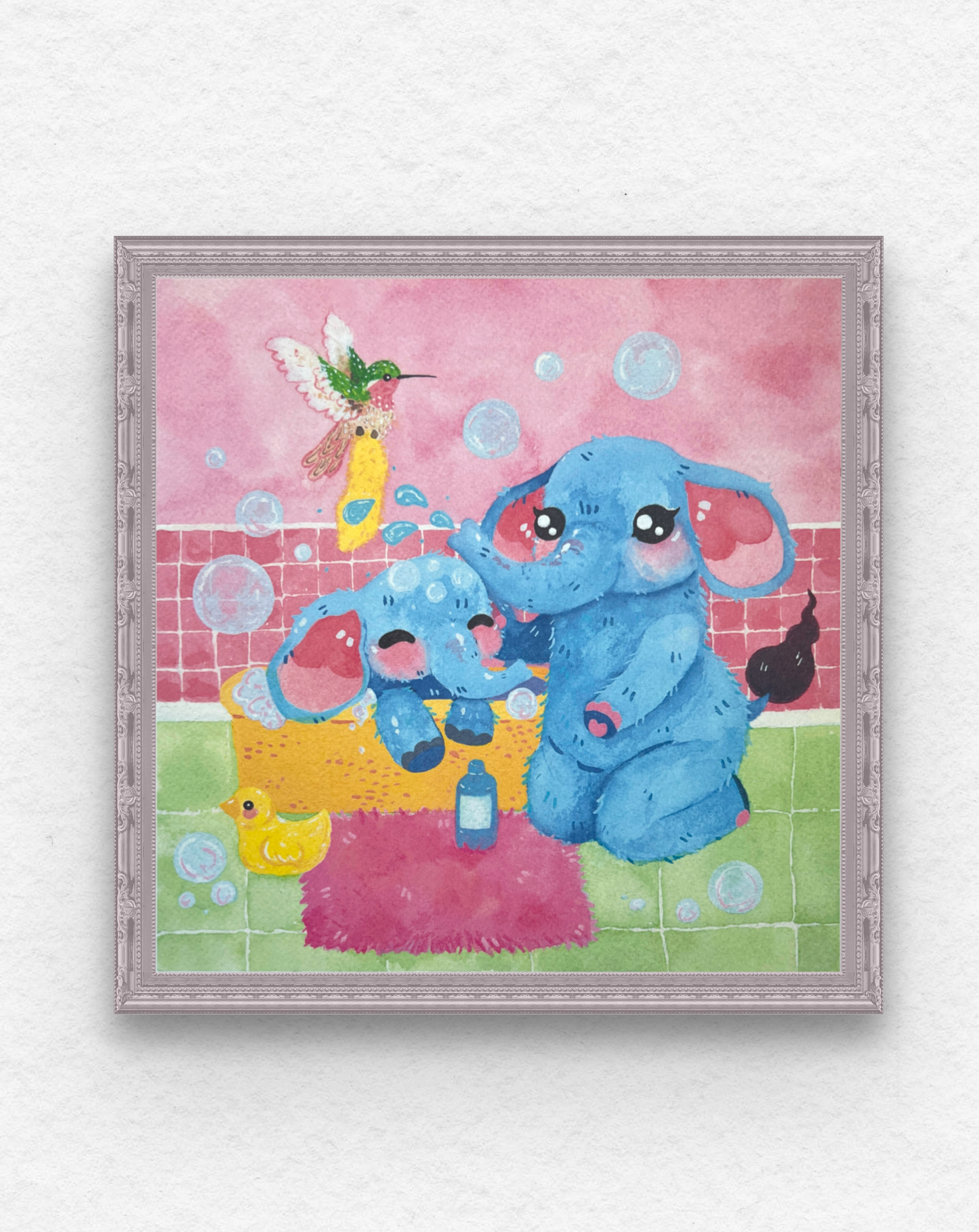 Baby Bubblebath Cotton Print