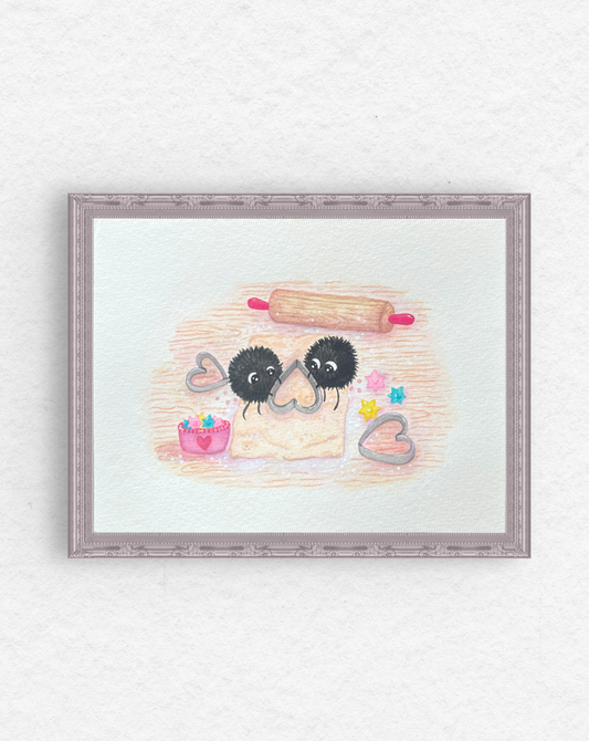 Valentine’s Cookies Soot Sprites Painting