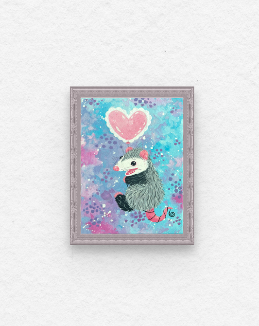 Valentine’s Possum Painting