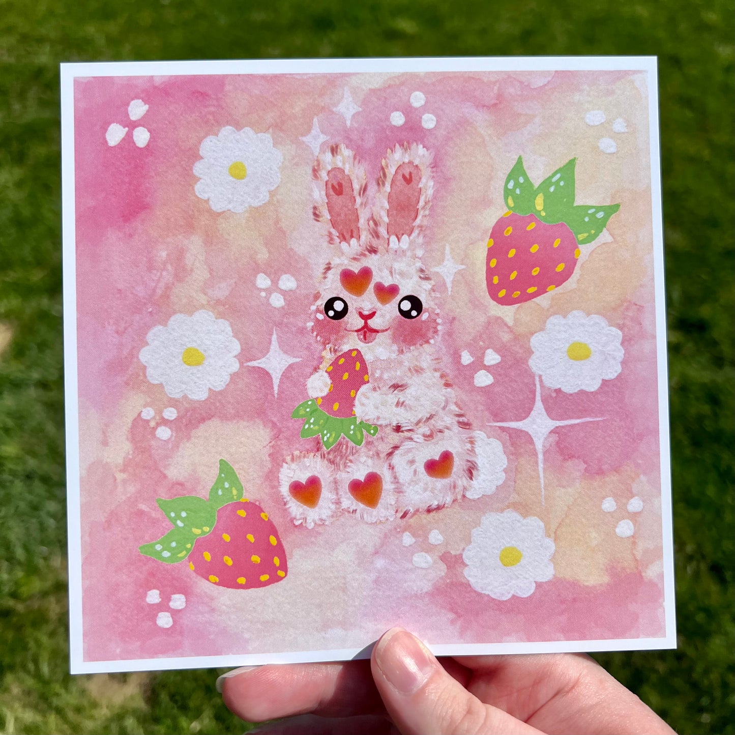 Strawberry Bunny Print