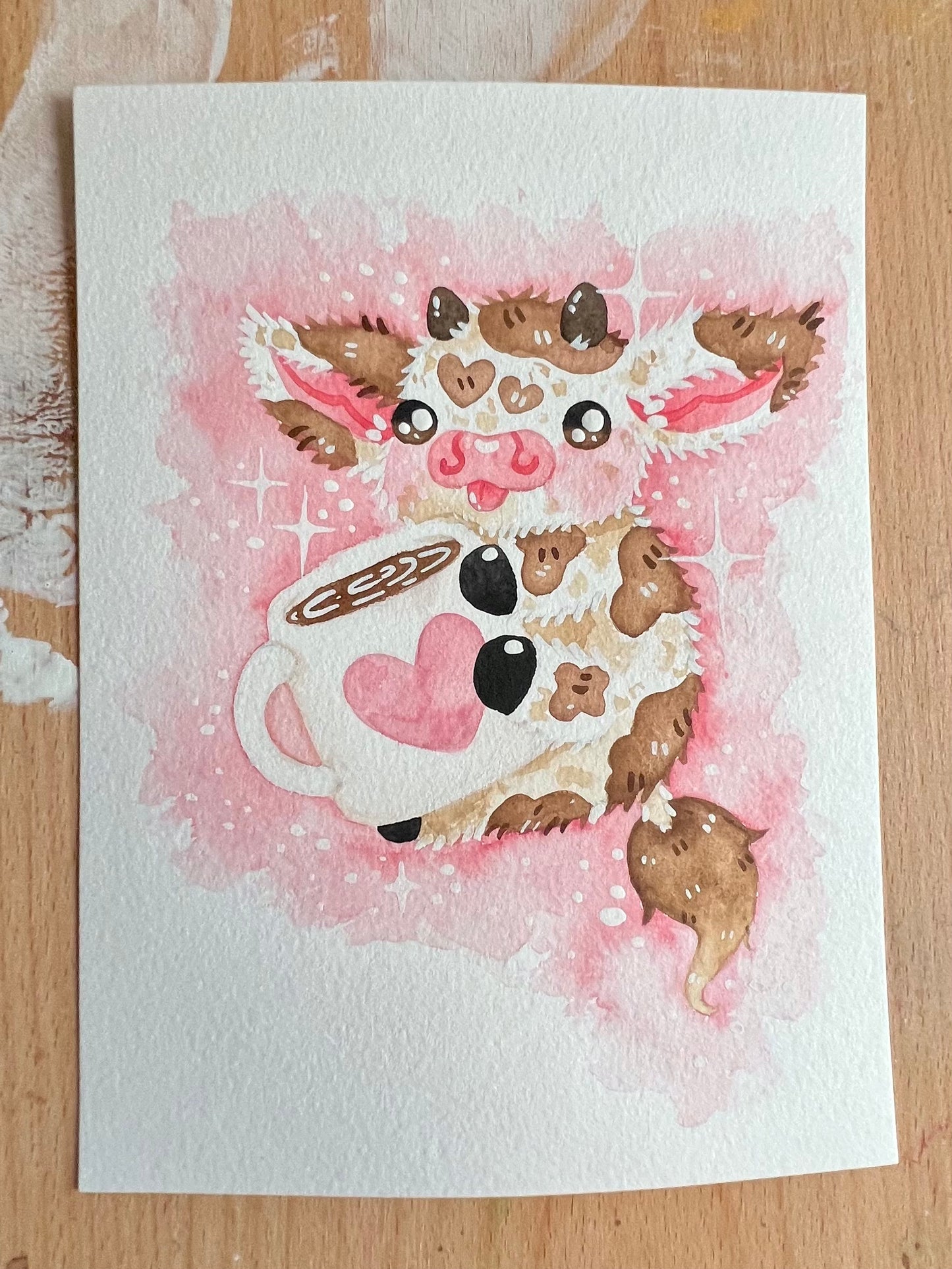 Coffee Cow Painting
