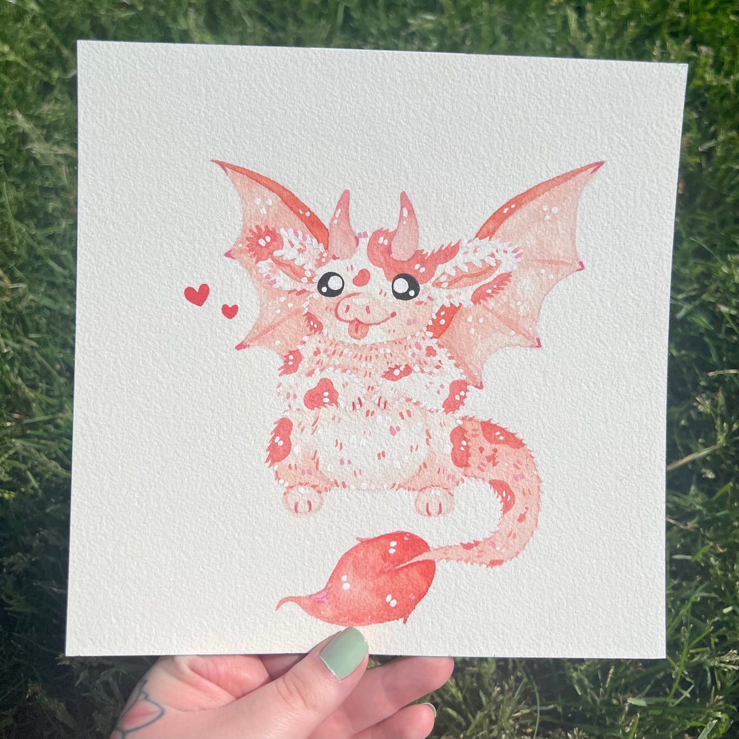 Fuzzy Spotted Dragon Painting