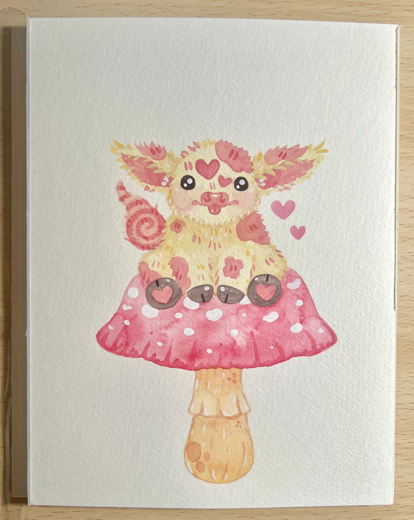 Pink and Cream Cow Painting