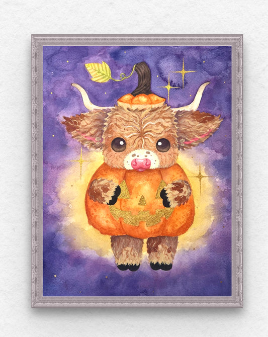 Pumpkin Moo Painting