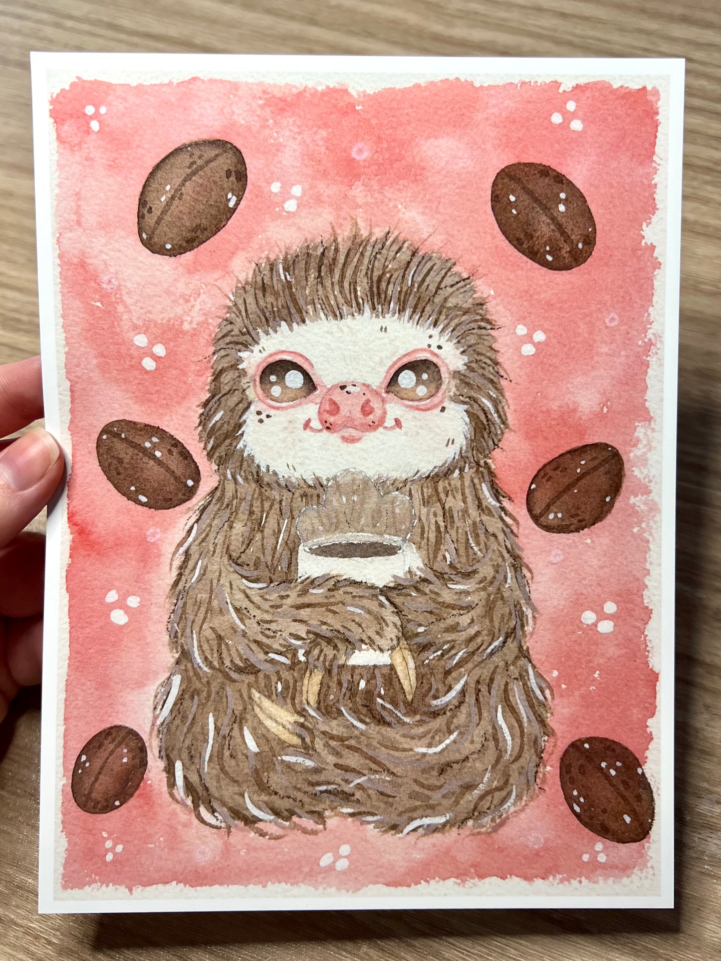 Coffee Slothee Print