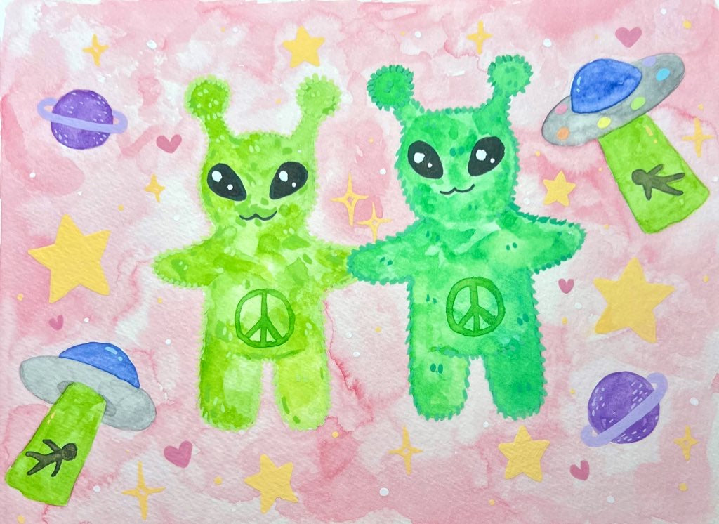 Space Buds Painting