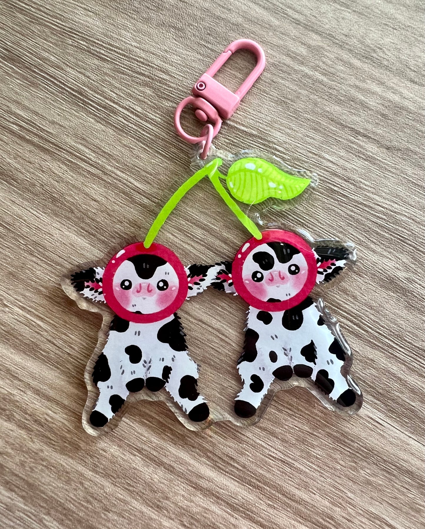 Cherry Cows Keychain