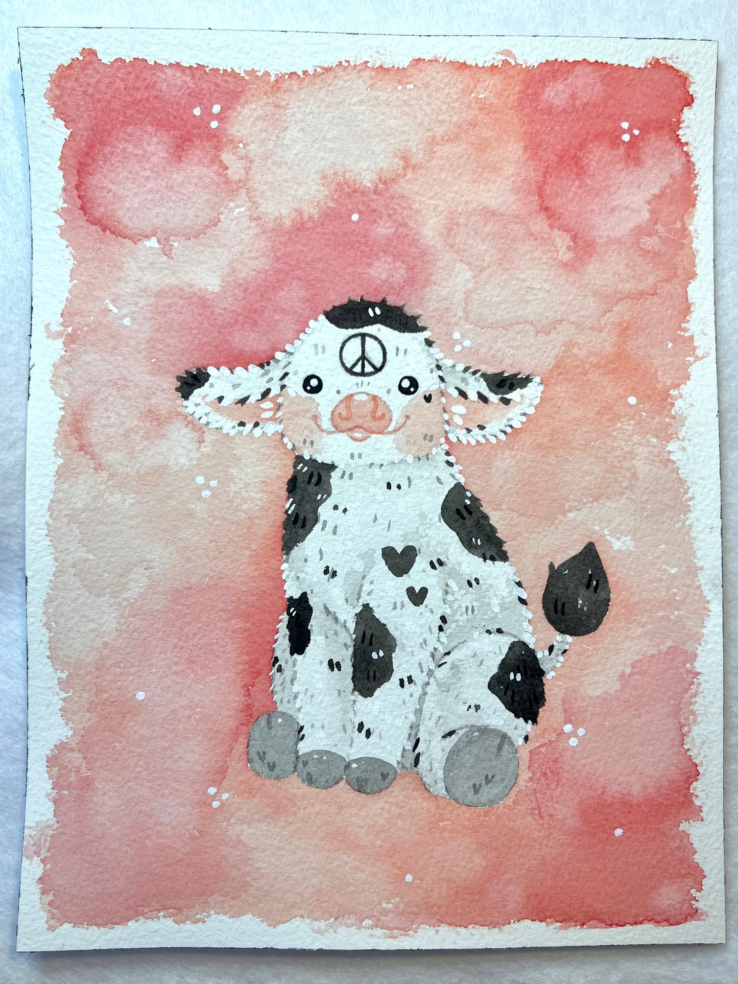 Sweet Peace Cow Painting