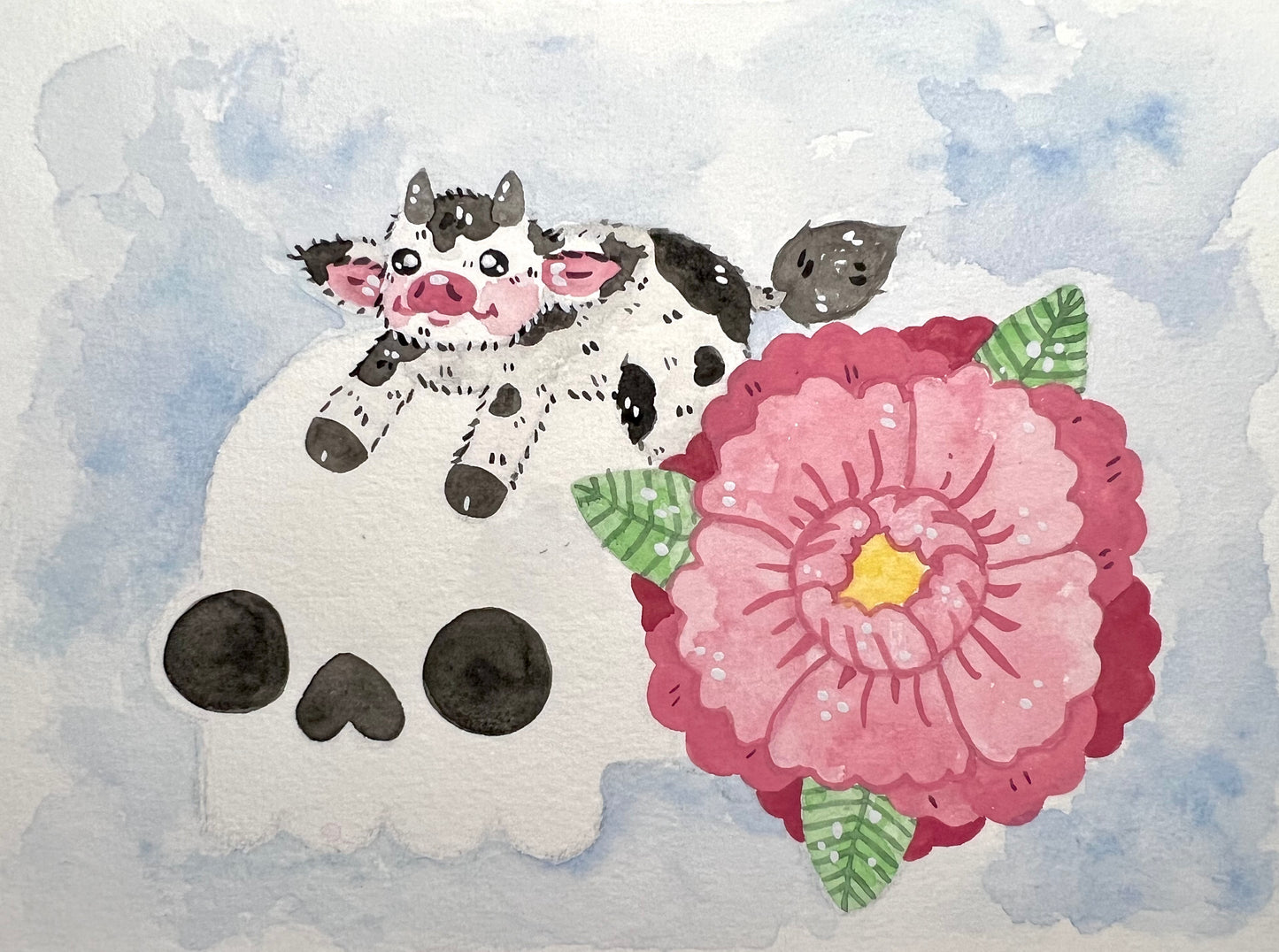 Cow and Skull Painting