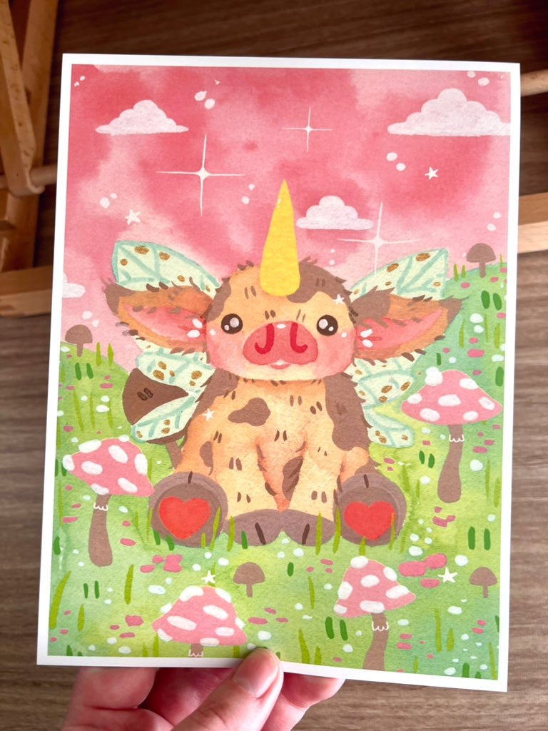 Fairy Cow Print