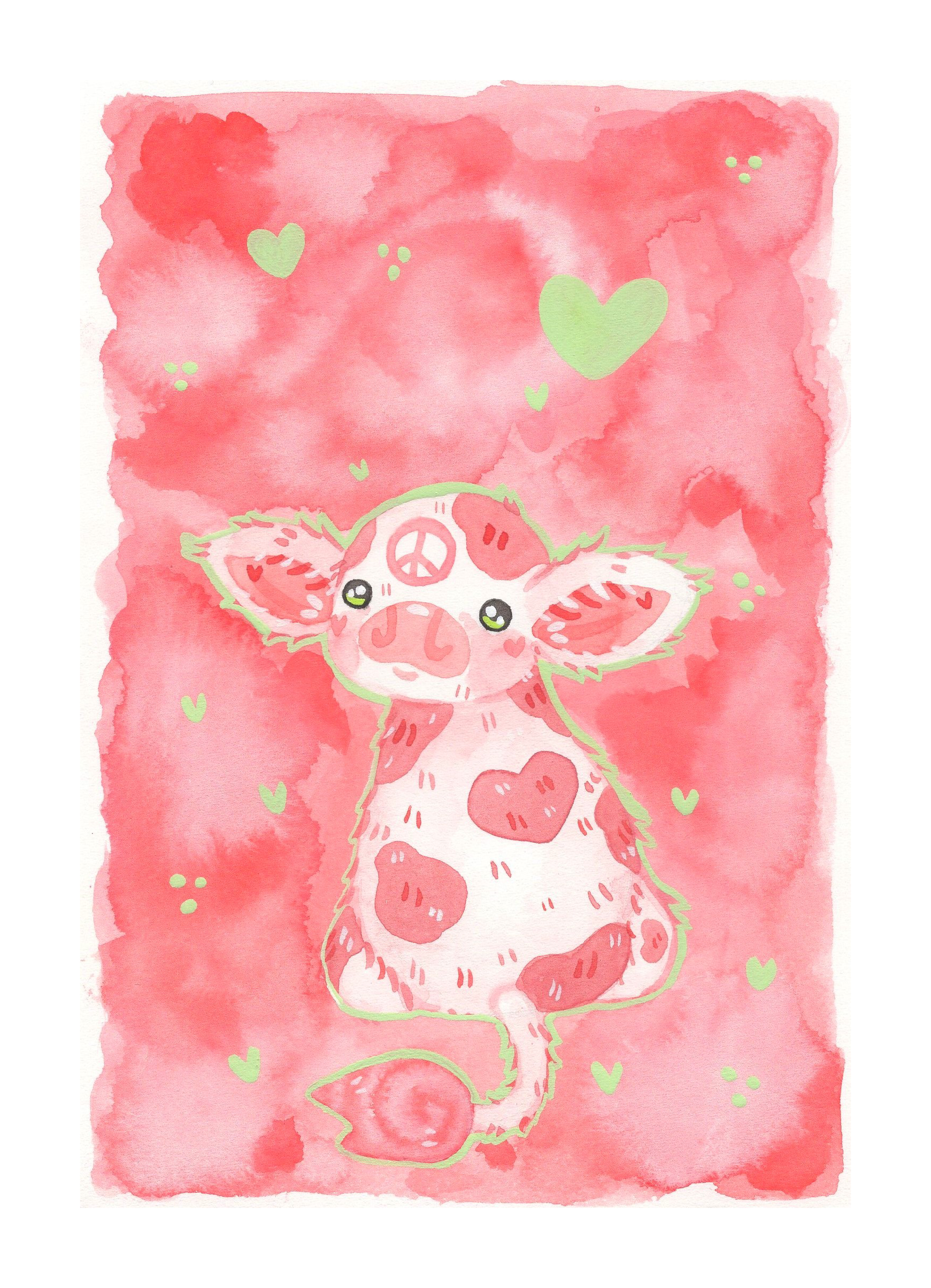 Strawberry Cow Print – SoulHavenMama